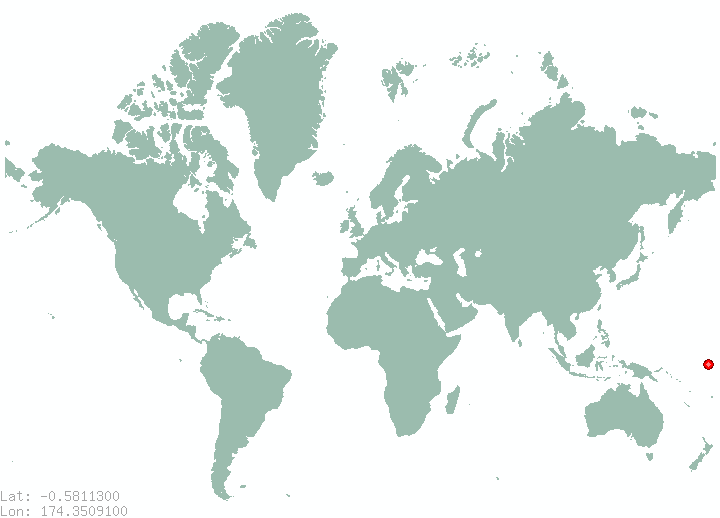 Teuabu Village in world map